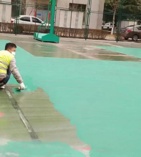 黔西南球场地面翻新